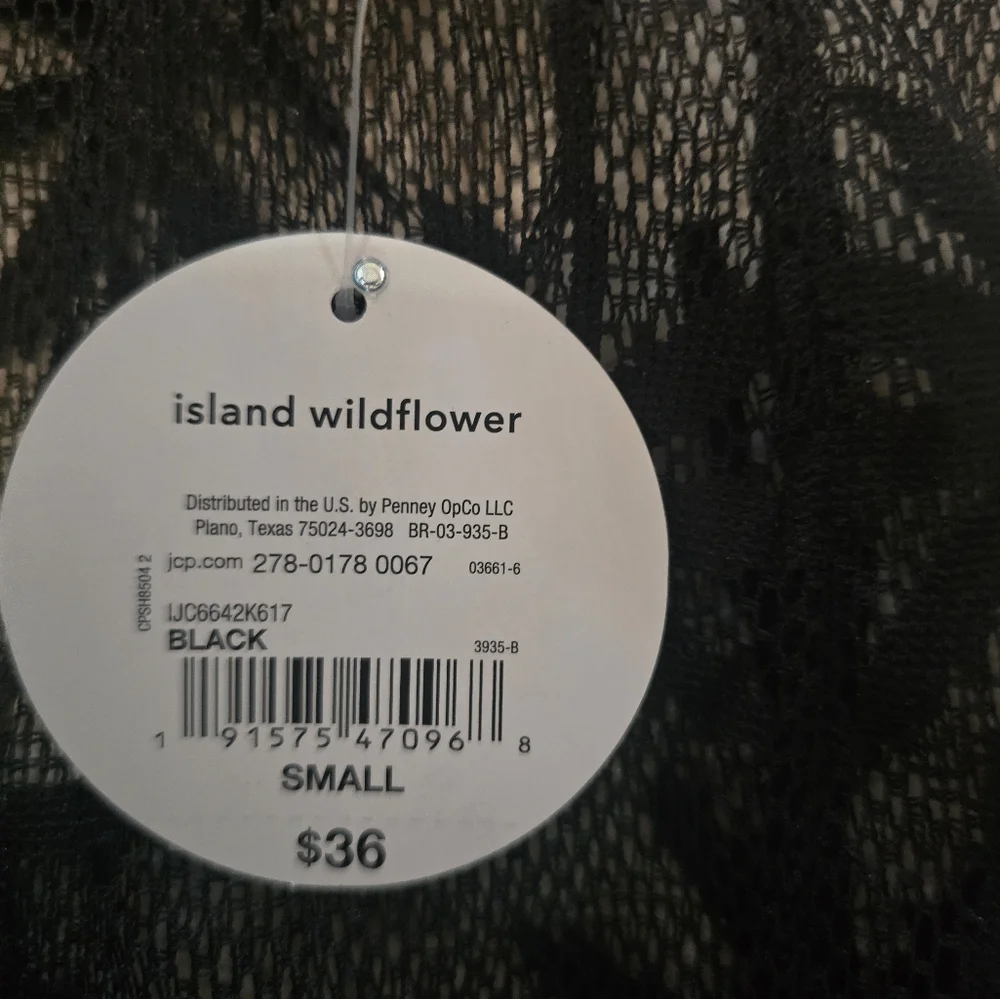 Black Sheer Palm Tree Shorts - Picture 3 of 4